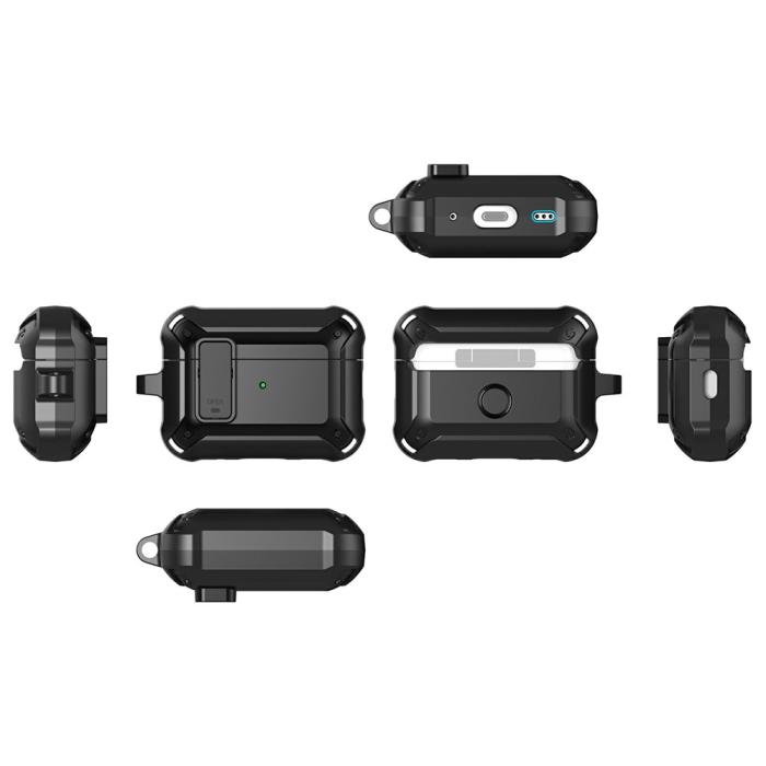 Bild 6, AirPods Pro 3 Skal Shockproof Hybrid Armor Vit