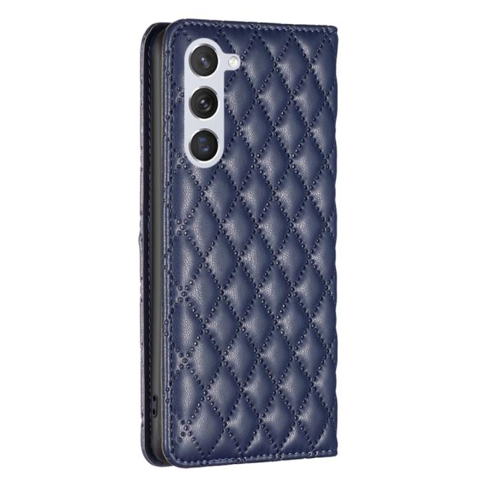 Bild 6, Samsung Galaxy S24 Fodral Diamond Flip Läder Blå