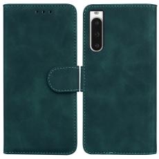 Sony Xperia 10 V Fodral Solid Läder Grön