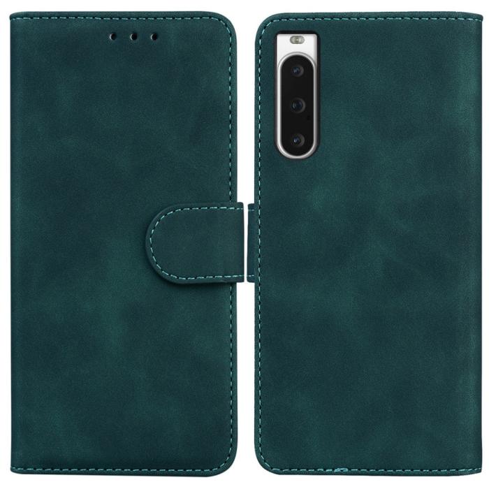Bild 1, Sony Xperia 10 V Fodral Solid Läder Grön