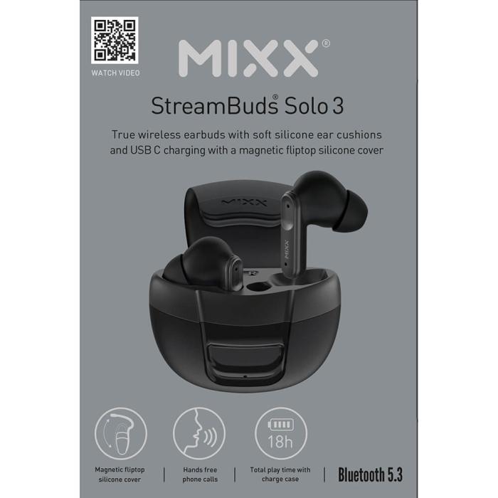 Bild 2, MIXX In-Ear TWS Hörlurar Solo 3 Svart