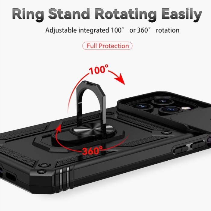 Bild 4, iPhone 15 Pro Max Skal CamShield Armor Ring Svart