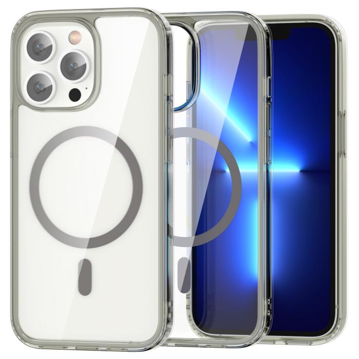 Bild 1, ColorPop iPhone 13 Pro Skal CH MagSafe Transparent/Titanium