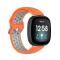 Silikon Träningsarmband Armband Versa 3/Fitbit Sense - Orange/Grå