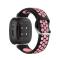 Silikon Träningsarmband Armband Versa 3/Fitbit Sense - Svart/Rosa