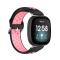 Silikon Träningsarmband Armband Versa 3/Fitbit Sense - Svart/Rosa