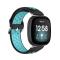 Silikon Träningsarmband Armband Versa 3/Fitbit Sense - Svart/Teal