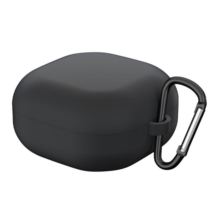 Bild 1, Samsung Galaxy Buds 2/Pro/Live Silikon Fodral Med Krok - Svart
