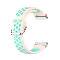 Silikon Träningsarmband Armband Versa 3/Fitbit Sense - Ljus Rosa/Teal
