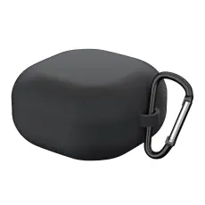 Samsung Galaxy Buds 2/Pro/Live Silikon Fodral Med Krok - Svart