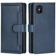 iPhone 13 Pro - Multifunktionellt Split L&auml;der Fodral - Bl&aring;