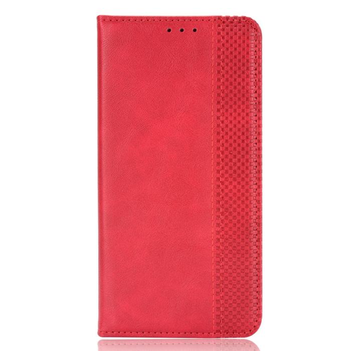 Bild 2, Xiaomi Redmi Note 11 Pro 5G Fodral Flip Vintage Röd