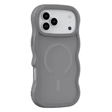 iPhone 17 Pro Skal MagSafe Wavy Matt Gr&aring;