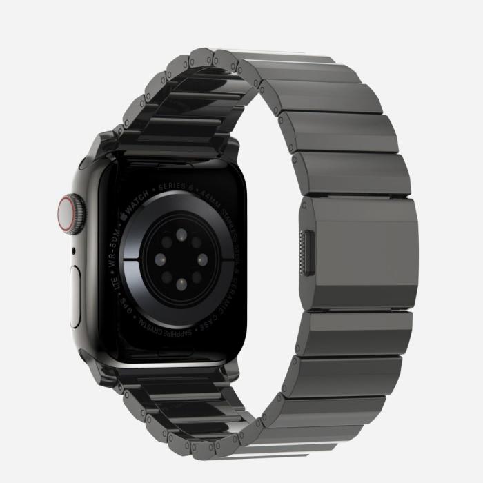 Bild 2, Tech-Protect Apple Watch 42/44/45/46/49 mm Armband Steelband Svart