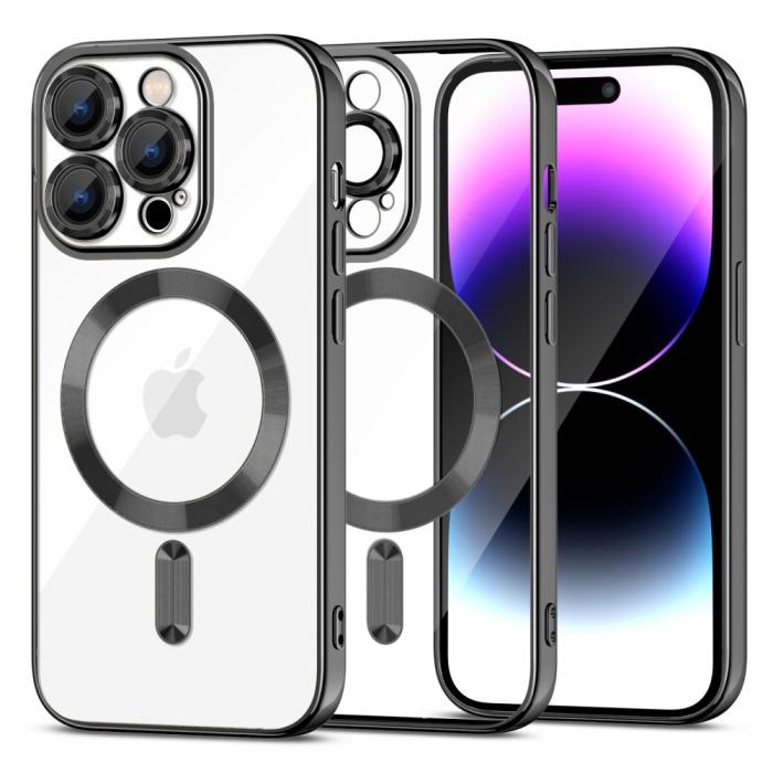 Bild 1, Tech-Protect iPhone 15 Pro Skal MagSafe MagShine Svart