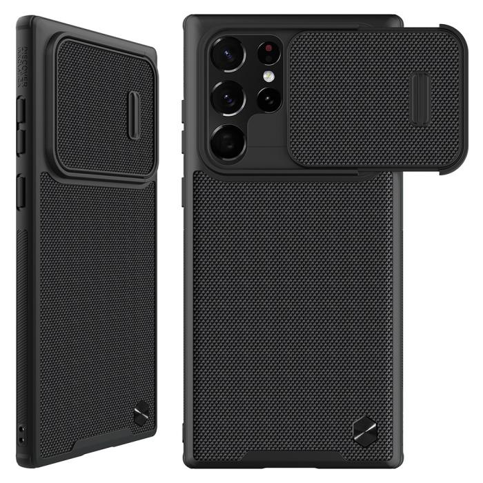 Bild 1, NILLKIN Samsung Galaxy S22 Ultra Skal CamShield Nylon Hybrid Svart