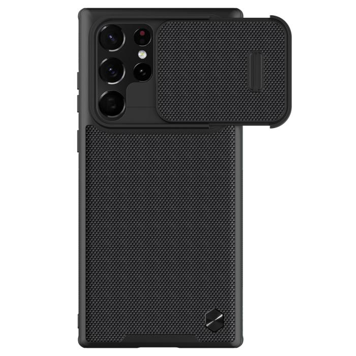 Bild 2, NILLKIN Samsung Galaxy S22 Ultra Skal CamShield Nylon Hybrid Svart