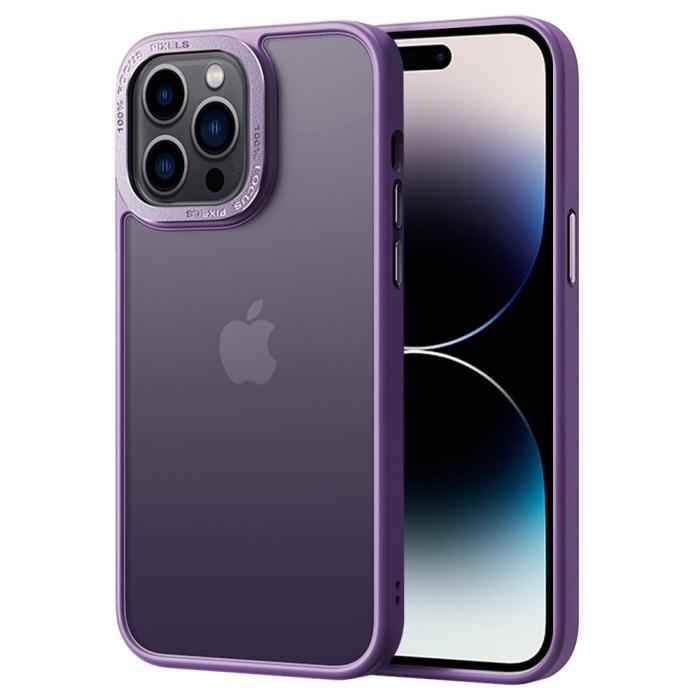 Bild 1, iPhone 14 Pro Max Skal Classic Hybrid Matt Lila