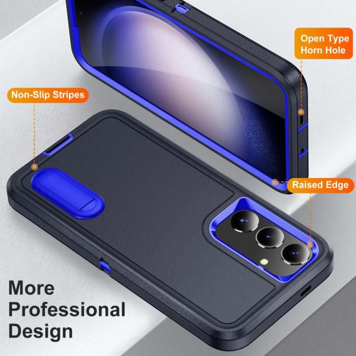 Bild 2, Samsung Galaxy S25 Skal Extreme Hybrid Kickstand Blå