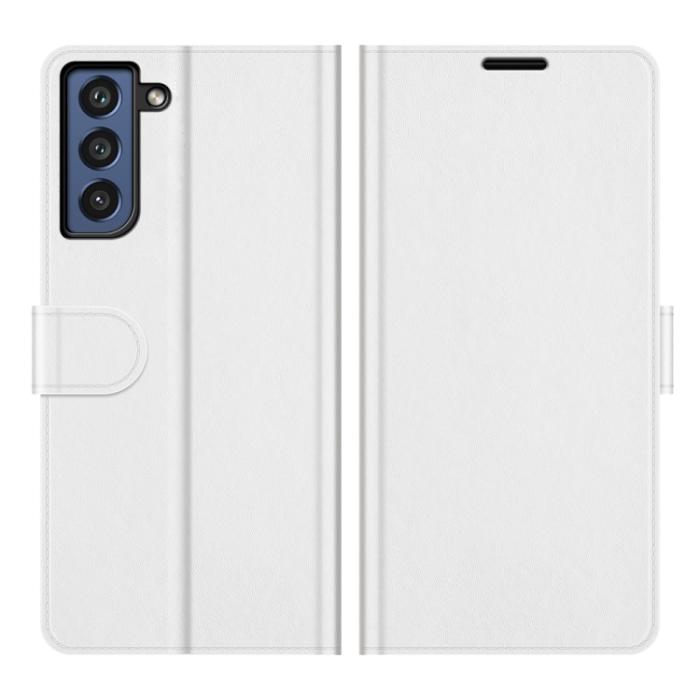 Bild 2, Samsung Galaxy S21 FE Fodral Solid Läder Vit