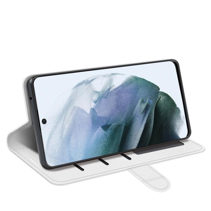 Bild 4, Samsung Galaxy S21 FE Fodral Solid Läder Vit