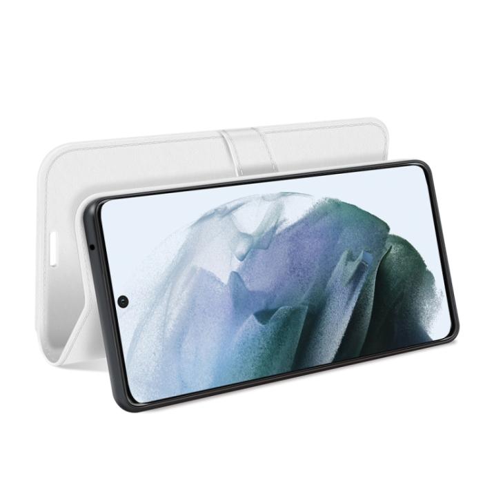 Bild 5, Samsung Galaxy S21 FE Fodral Solid Läder Vit