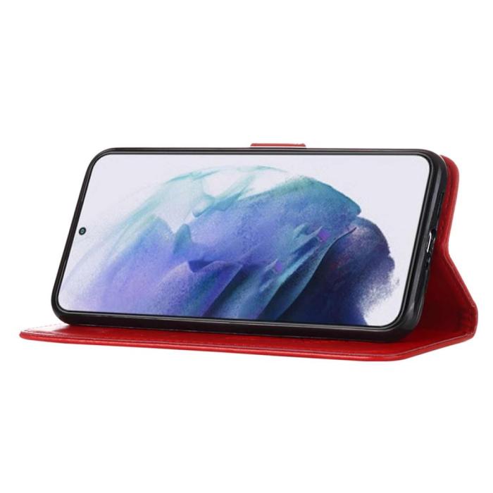 Bild 3, Samsung Galaxy S23 Plus Fodral Fjäril Röd
