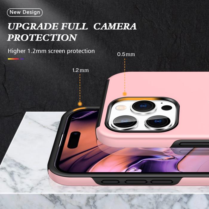 Bild 5, iPhone 16 Pro Skal Med Ringhållare Kickstand Roséguld