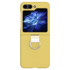 Galaxy Z Flip 6 / 7 FE Skal Skin Touch Ringhållare Gul