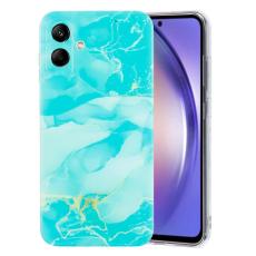 Samsung Galaxy A07 Skal TPU Marmor Gr&ouml;n