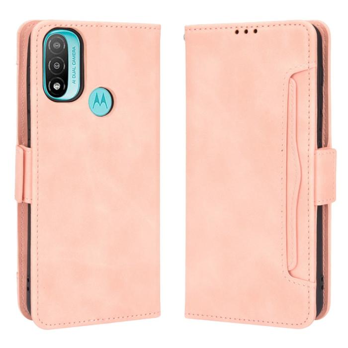 Bild 1, Motorola Moto E20 Fodral Med Avtagbart Kortfodral Ljus Rosa