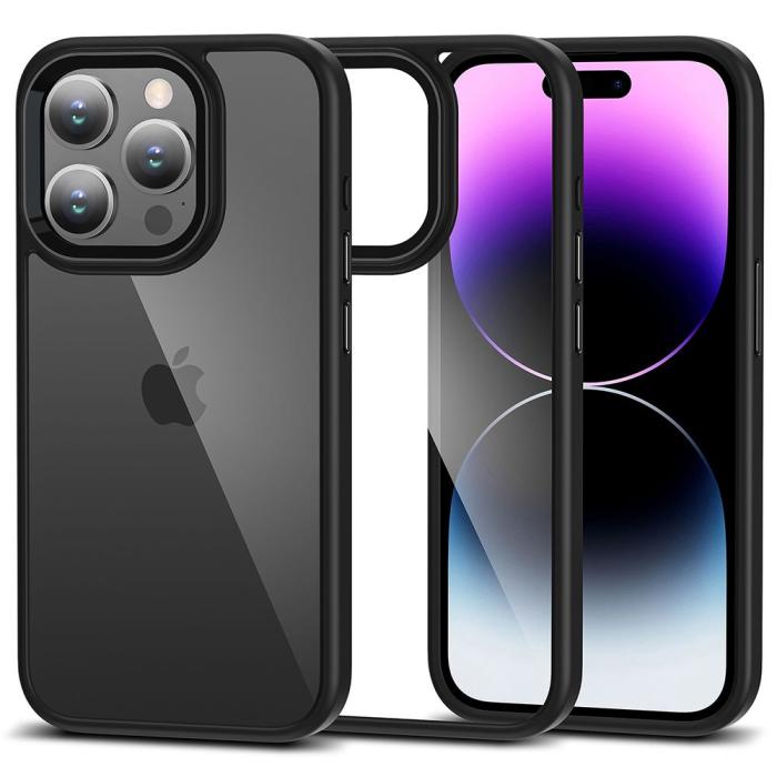 Bild 1, Tech-Protect iPhone 15 Pro Max Skal Hybrid Magmat Svart/Transparent
