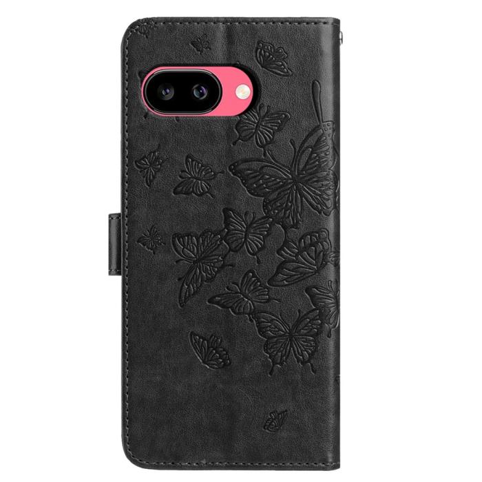 Bild 5, Google Pixel 10a Fodral Med Fjäril Tryck Svart