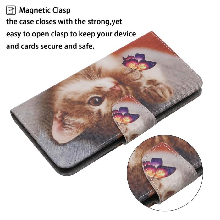 Bild 4, Samsung Galaxy S26 Fodral Med Tryck Katt / Fjäril