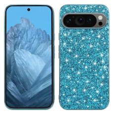 Google Pixel 10 / 10 Pro Skal Glitter Hybrid Bl&aring;