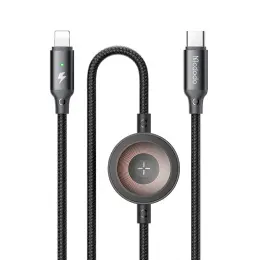 MCDODO 1.5m 36W 2in1 Kabel Med Apple Watch Laddare Svart