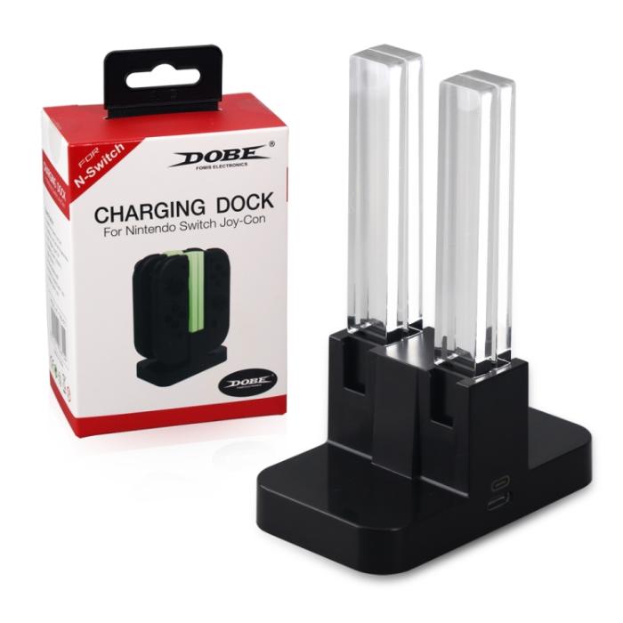 Bild 5, DOBE Nintendo Joy-Con Laddningsstation LED Svart