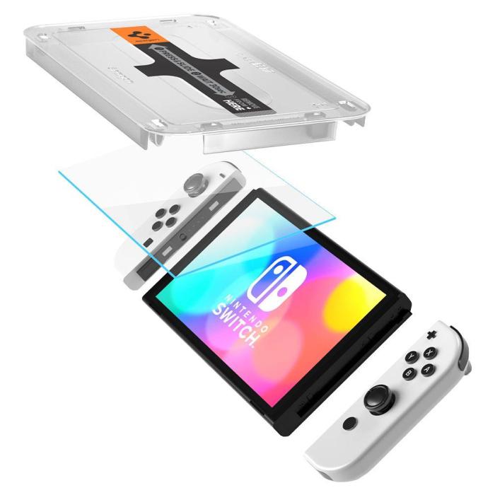 Bild 1, Spigen Nintendo Switch OLED 2-PACK 