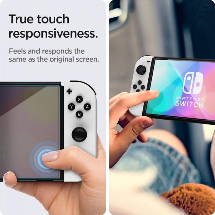 Bild 4, Spigen Nintendo Switch OLED 2-PACK 