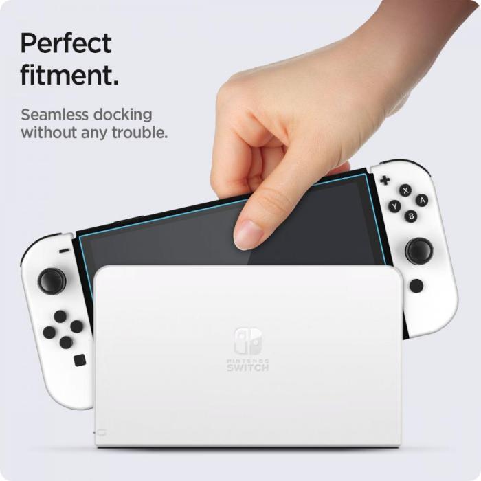 Bild 6, Spigen Nintendo Switch OLED 2-PACK 
