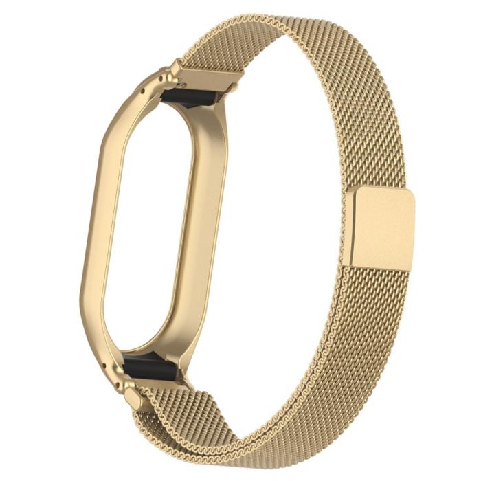Bild 6, Xiaomi Smart Band 9/8 Armband Milanese Loop Metall Guld