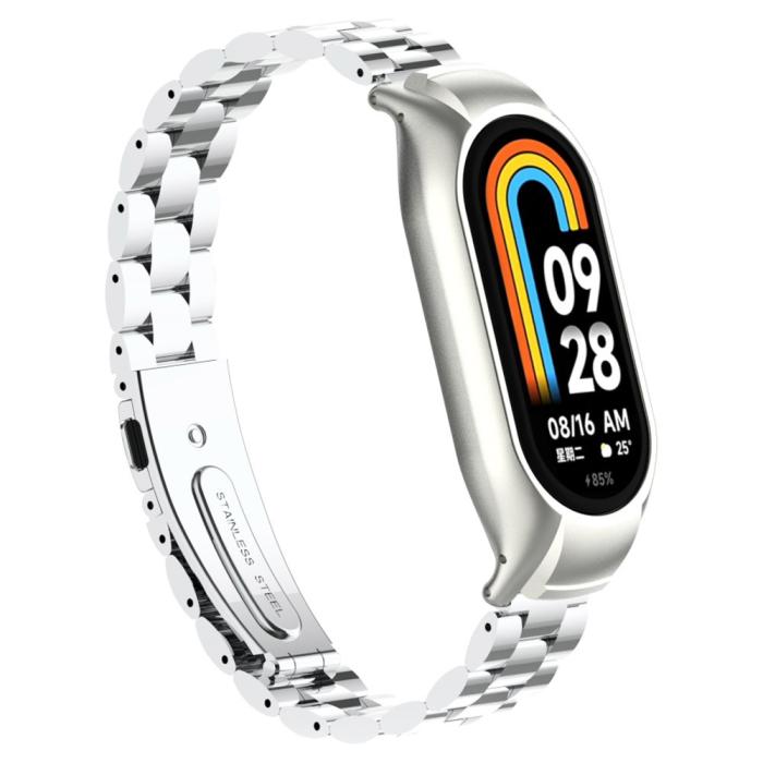 Bild 2, Xiaomi Smart Band 8 Lyxigt Metallarmband Silver