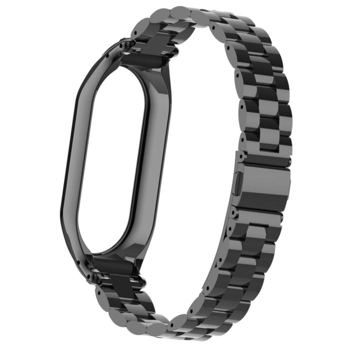 Bild 6, Xiaomi Smart Band 8 Lyxigt Metallarmband Svart