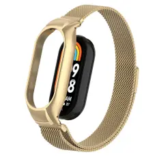 Xiaomi Smart Band 9/8 Armband Milanese Loop Metall Guld