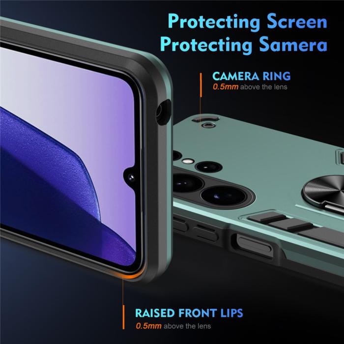 Bild 3, Samsung Galaxy S26 Ultra Skal Ring Hybrid Armor Grön