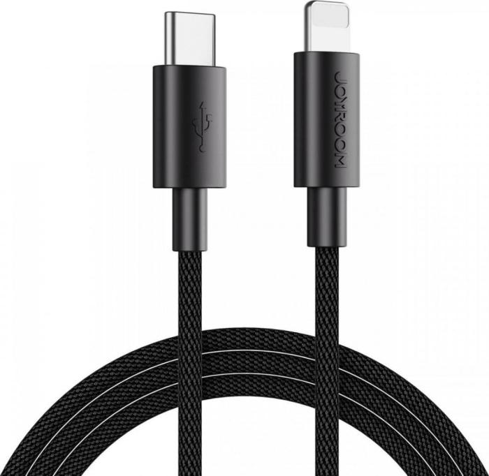 Bild 1, Joyroom 2m 20W USB-C - Lightning Nylonkabel Svart