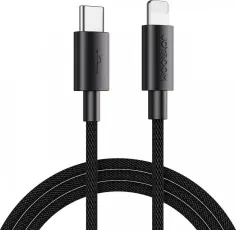 Joyroom 2m 20W USB-C - Lightning Nylonkabel Svart