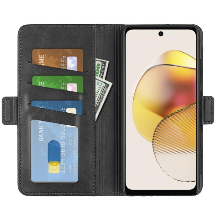 Bild 4, Motorola Moto G73 5G Fodral Magnetisk Stängning Svart