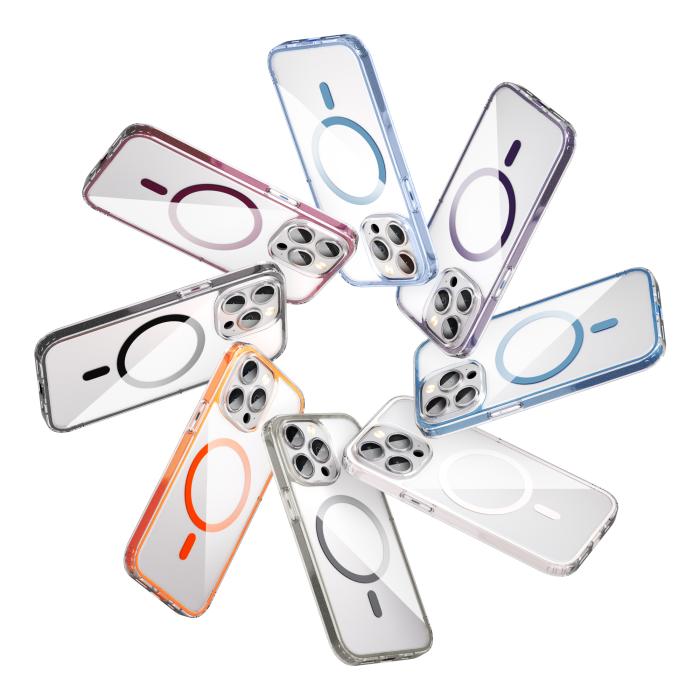 Bild 4, ColorPop iPhone 13 Pro Skal CH MagSafe Transparent/Titanium