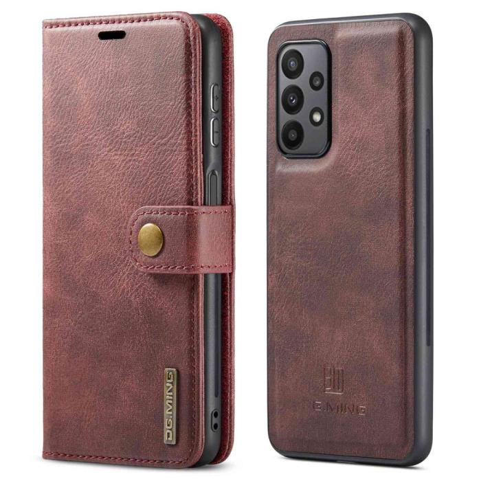 Bild 1, DG.MING Samsung Galaxy A23 5G 2in1 Magnet Fodral / Skal Vinröd